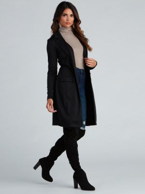 So Professional Long Line Blazer