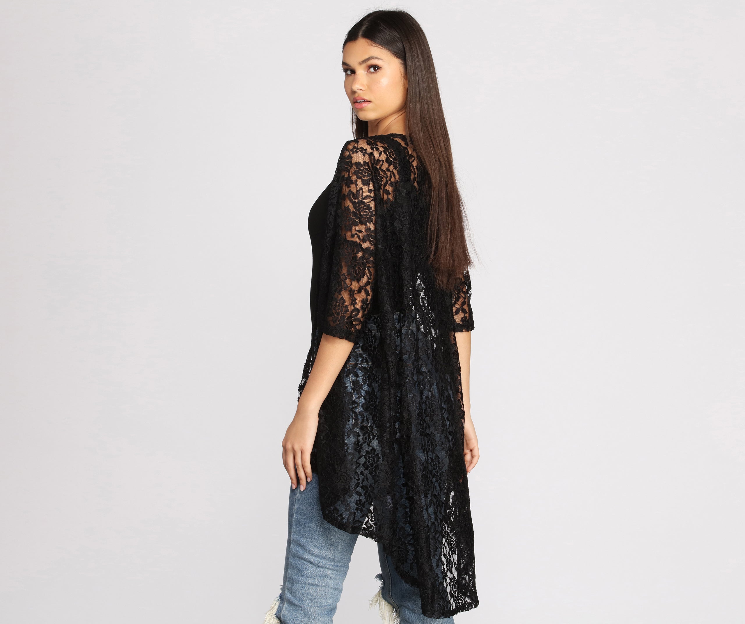 Wanderlust Beauty Lace Kimono - Image 2