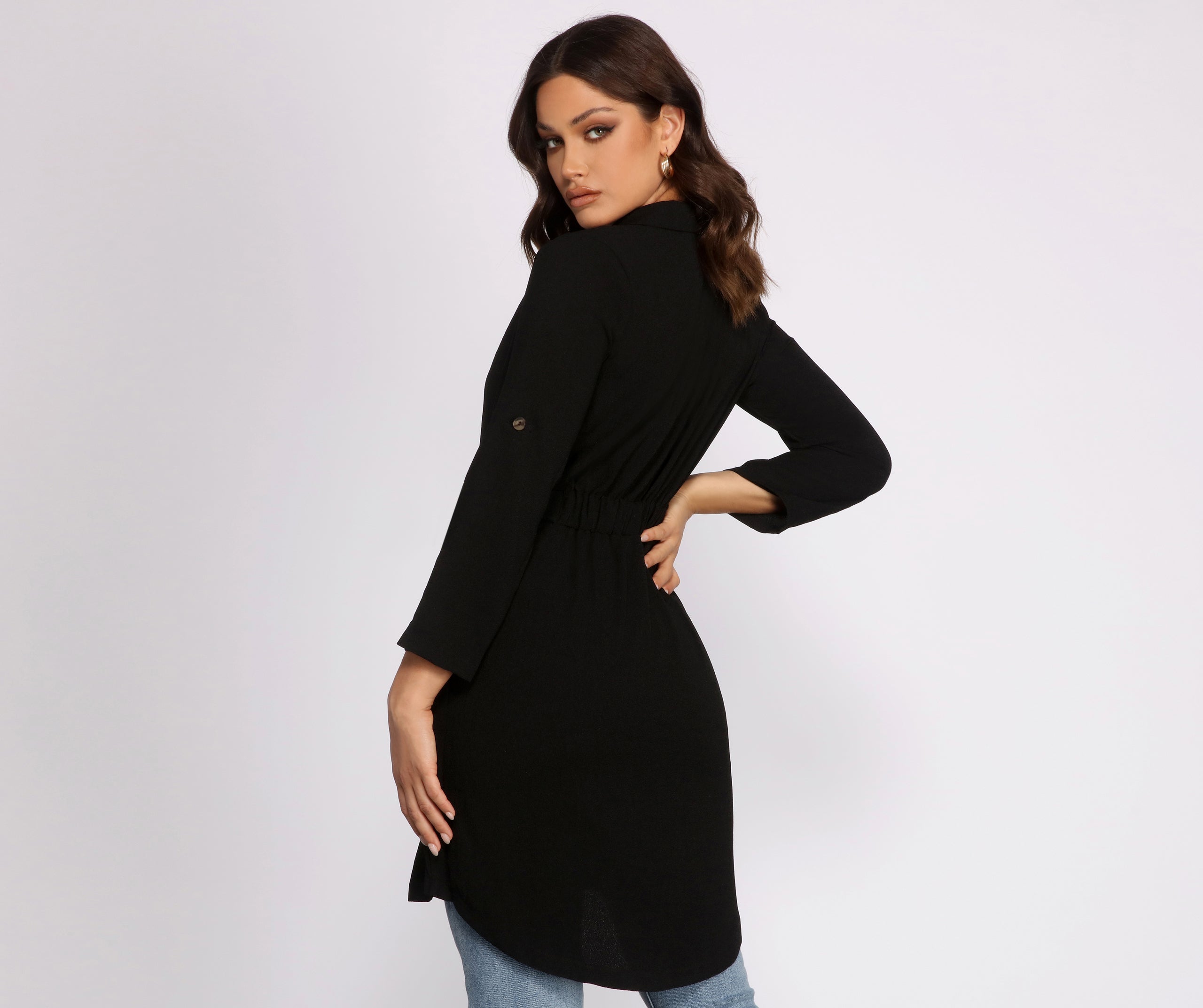 Dressed To Impress Belted Trench - Image 2