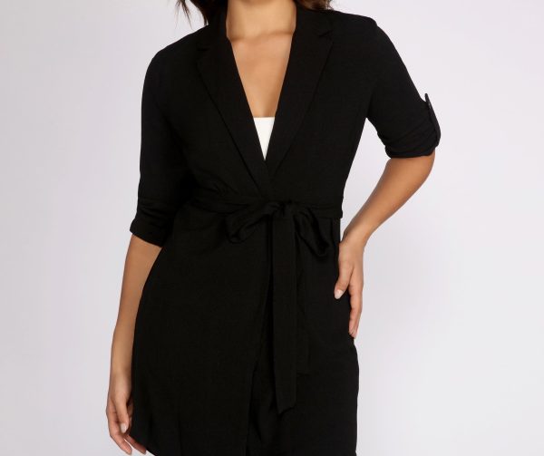 Dressed To Impress Belted Trench - Image 4