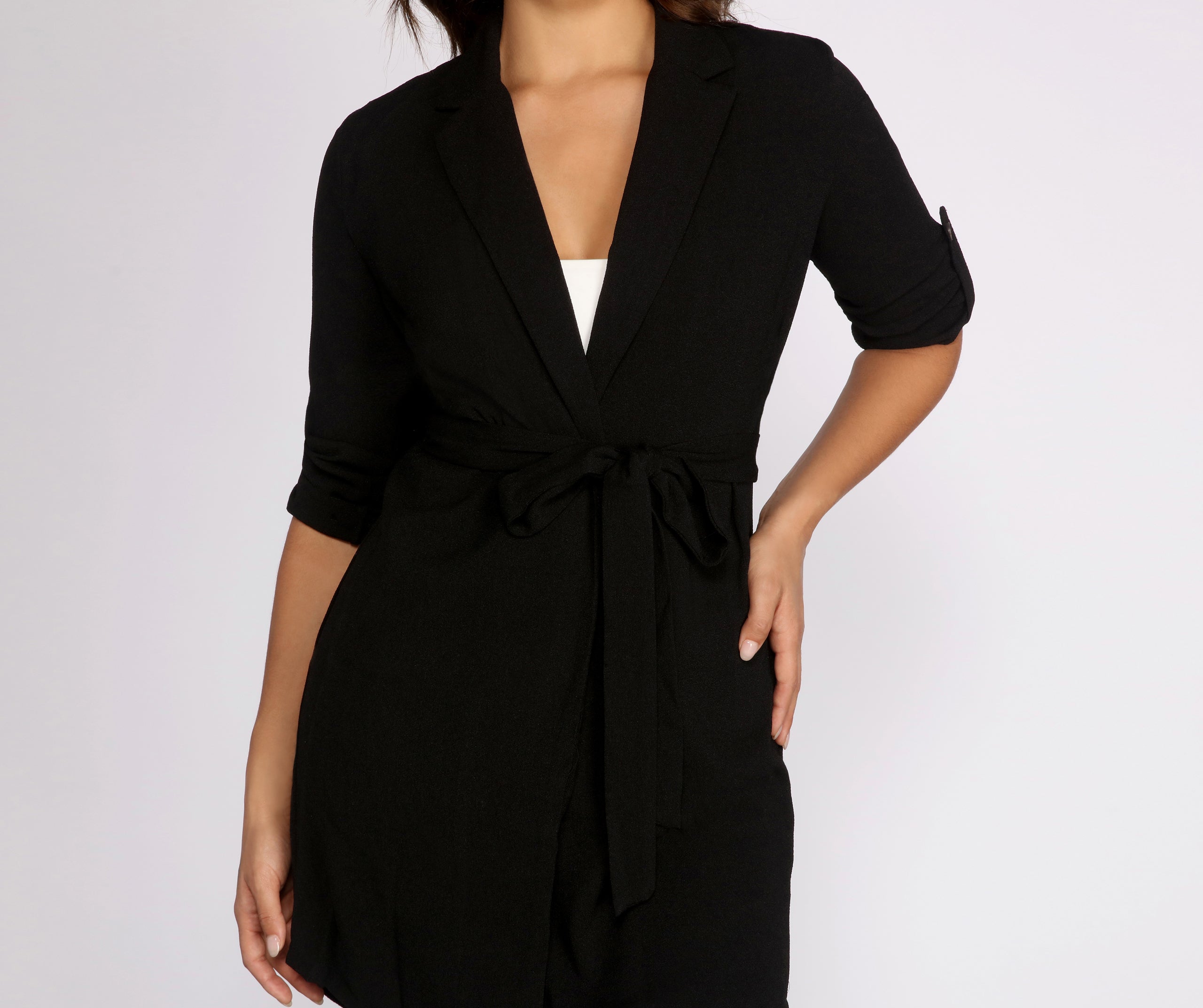 Dressed To Impress Belted Trench - Image 4