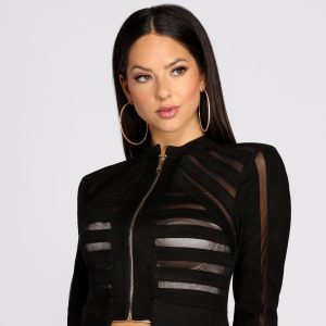Perfect Illusion Faux Suede Jacket