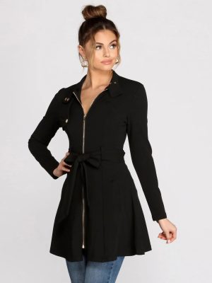 Here To Stay Tie Waist Dress Jacket