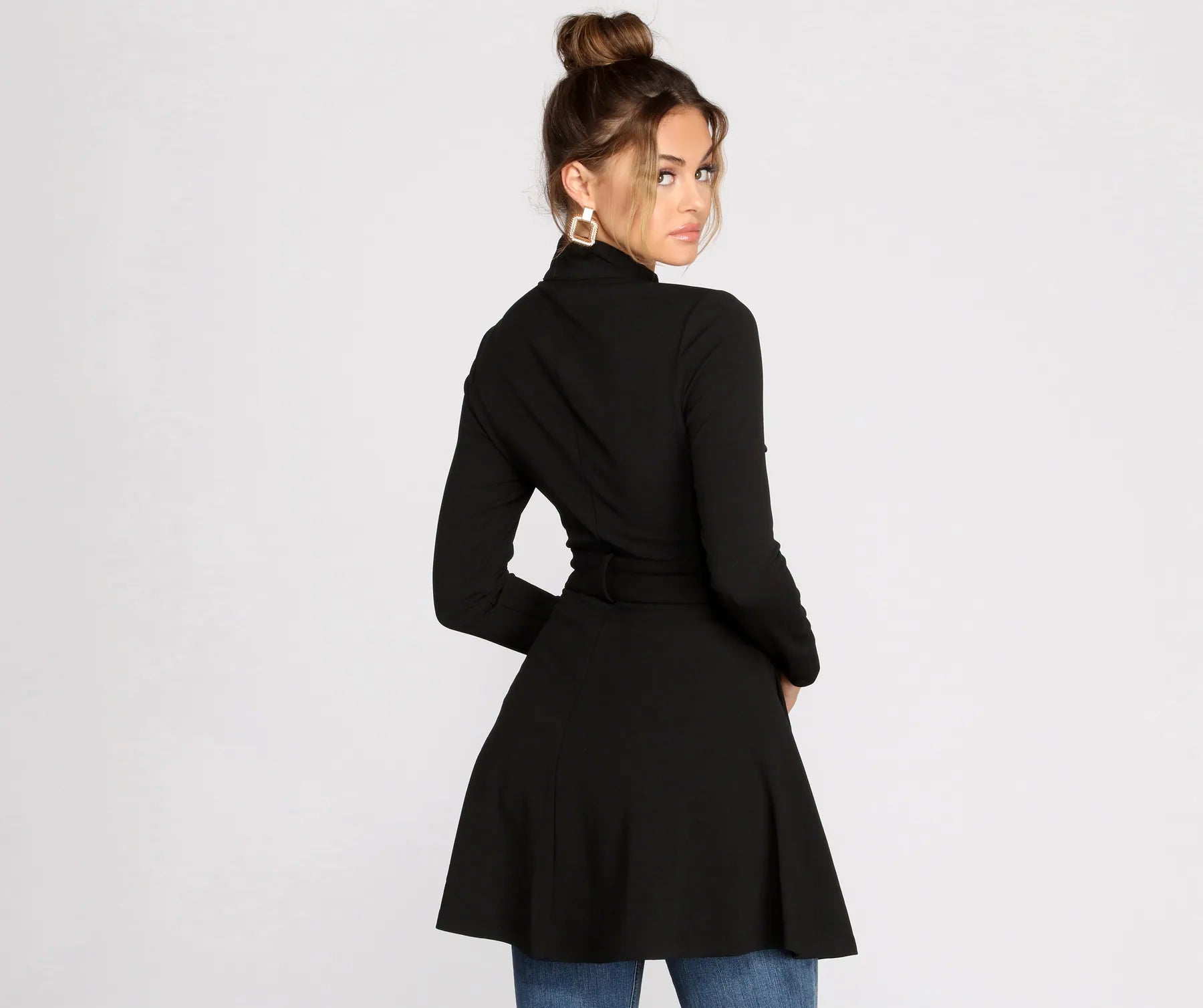 Here To Stay Tie Waist Dress Jacket - Image 2