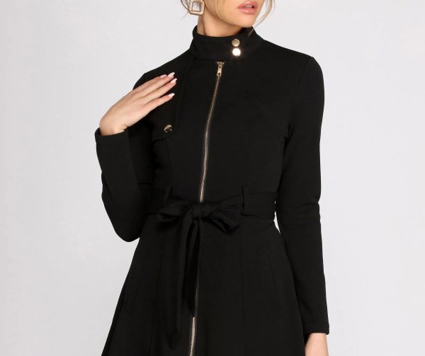 Here To Stay Tie Waist Dress Jacket - Image 3