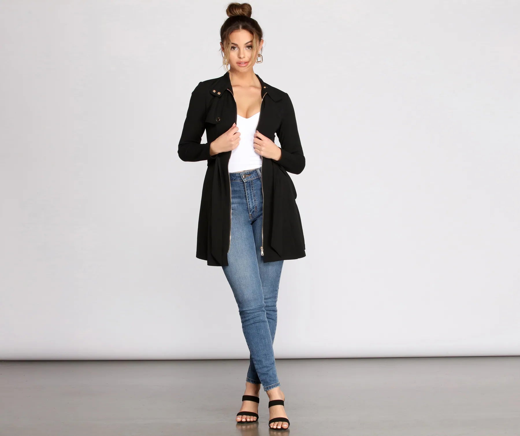 Here To Stay Tie Waist Dress Jacket - Image 4