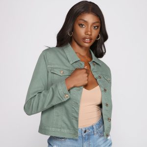 Casual Everyday Button-Front Jacket