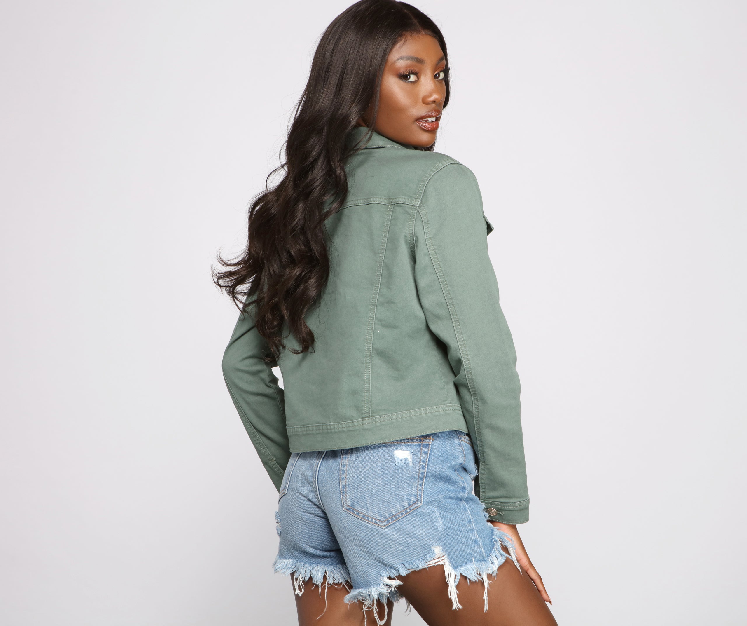 Casual Everyday Button-Front Jacket - Image 2