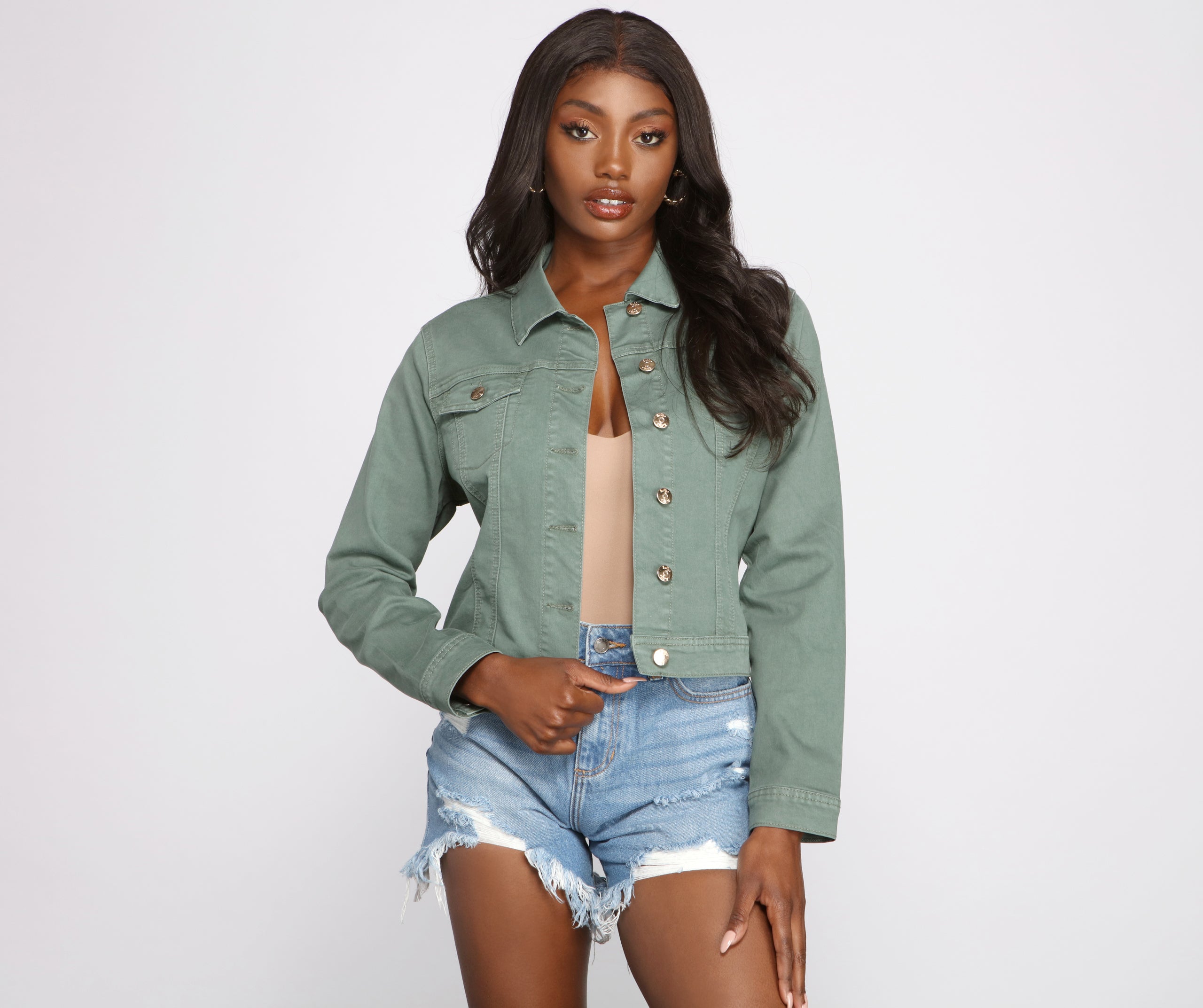 Casual Everyday Button-Front Jacket - Image 3