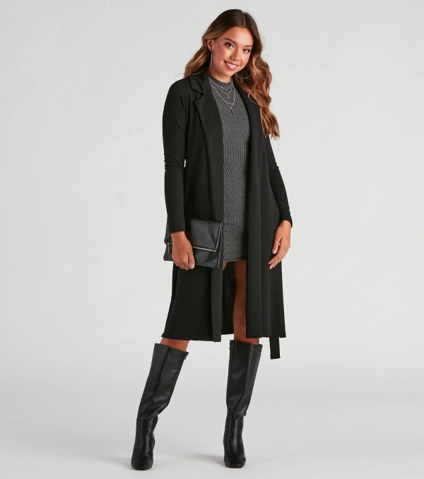 Making Moves Tie Waist Trench - Image 5