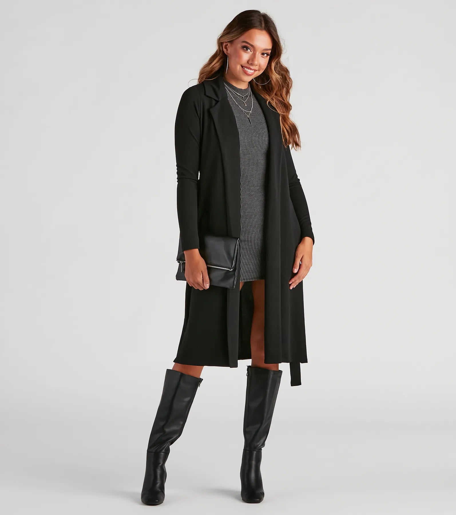 Making Moves Tie Waist Trench - Image 5