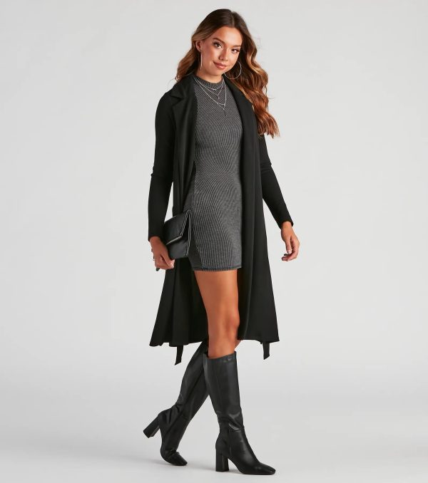 Making Moves Tie Waist Trench - Image 7