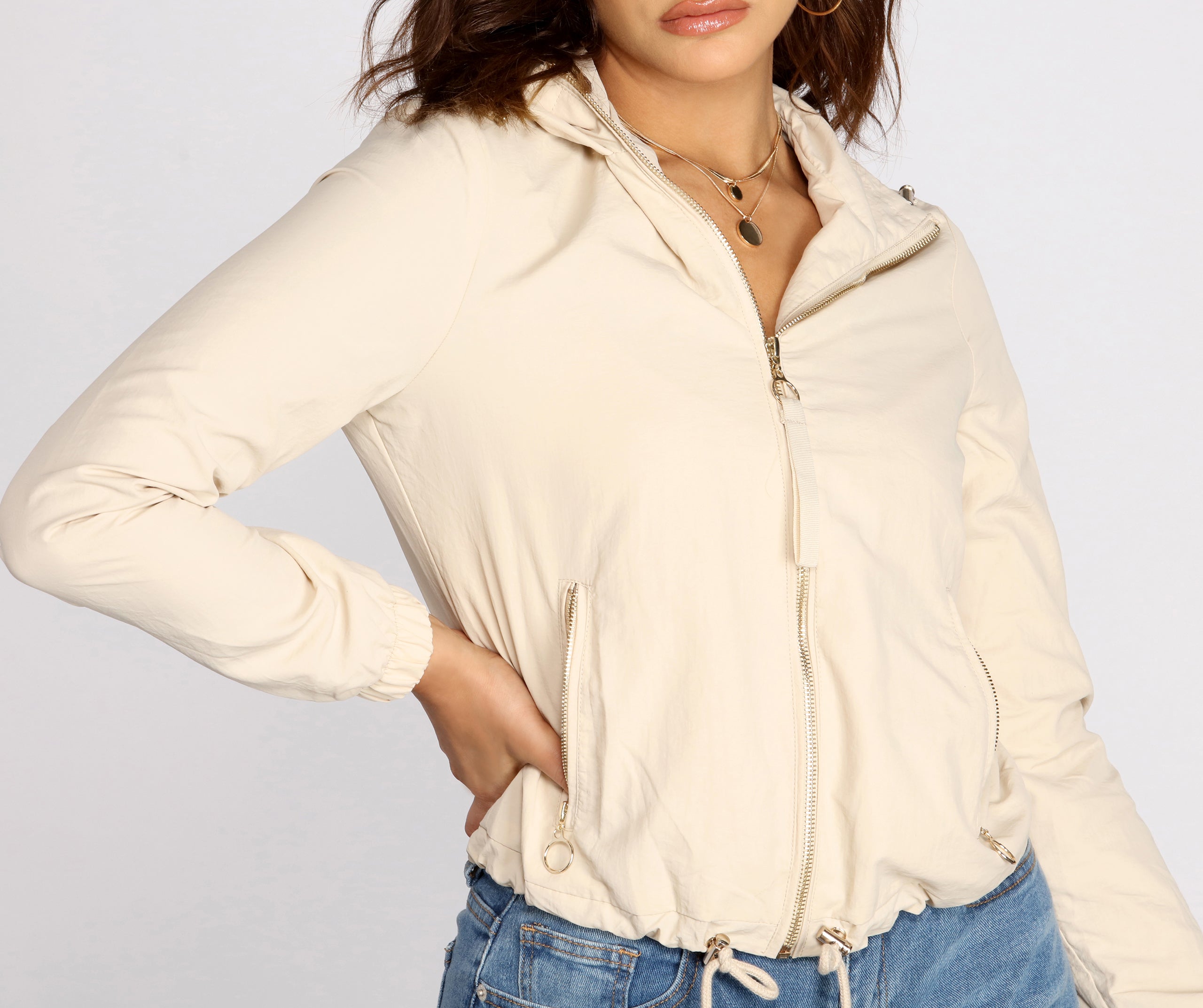 Effortless Everyday Zip Front Jacket - Image 5