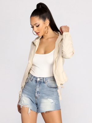 Effortless Everyday Zip Front Jacket