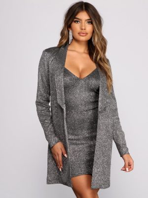 Issa Celebration Glitter Blazer
