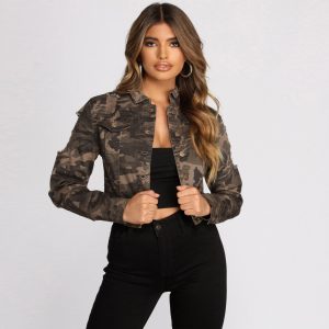 Distressed To Impress Cropped Jacket
