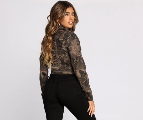 Distressed To Impress Cropped Jacket - Image 3