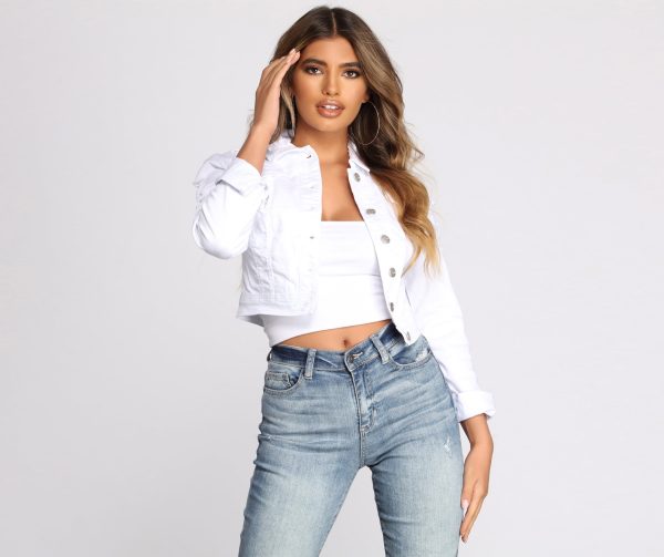 Distressed To Impress Cropped Jacket - Image 5
