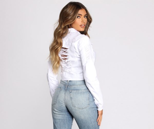 Distressed To Impress Cropped Jacket - Image 6