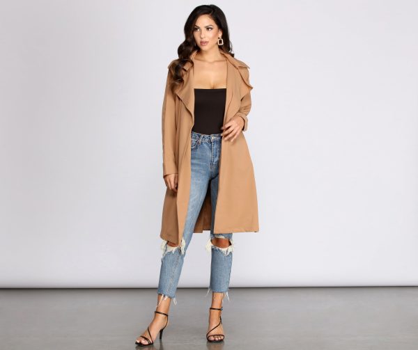 Get Down To Business Belted Trench - Image 5