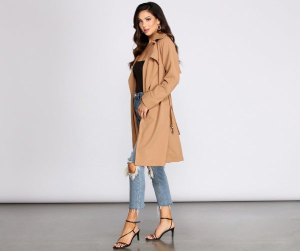 Get Down To Business Belted Trench - Image 7