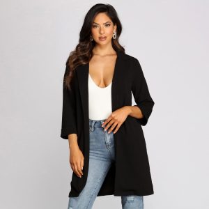 High Standards Long Blazer
