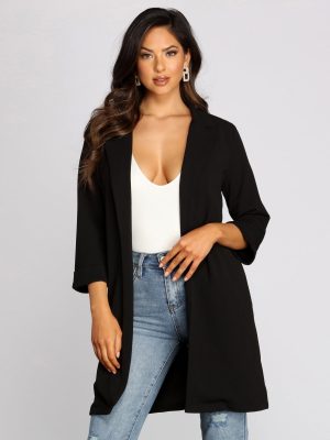 High Standards Long Blazer