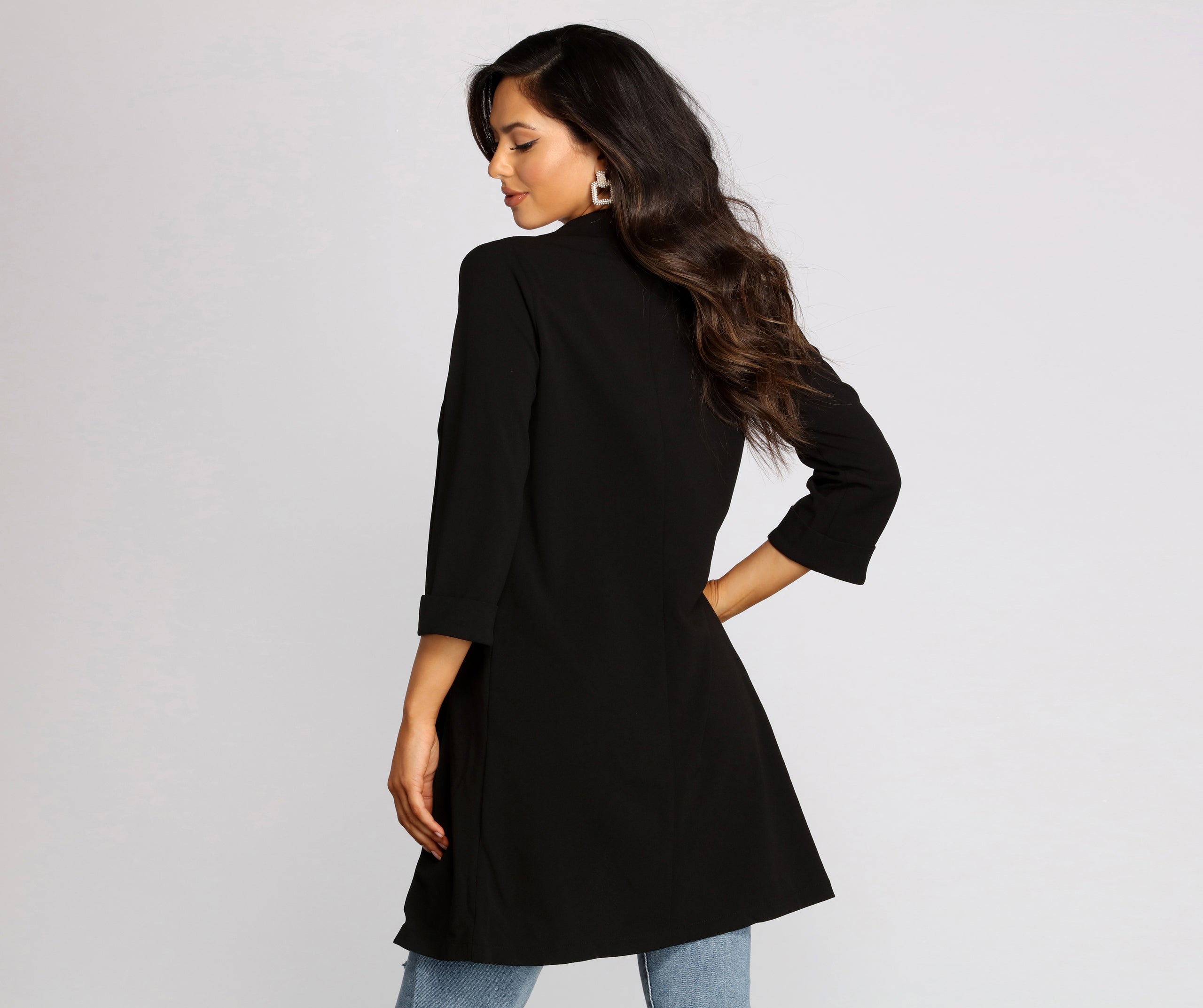 High Standards Long Blazer - Image 2