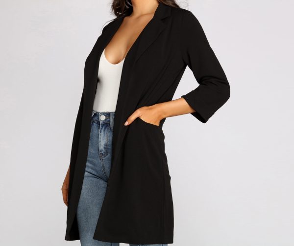 High Standards Long Blazer - Image 3