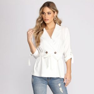 Major Boss Babe Belted Trench