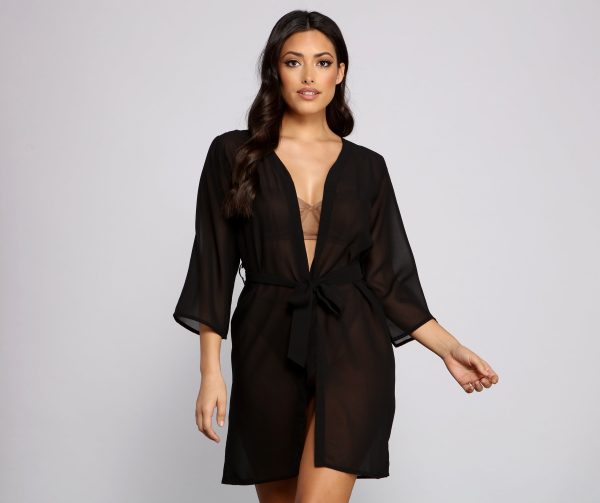 Sheer Sophistication Chiffon Coverup - Image 3