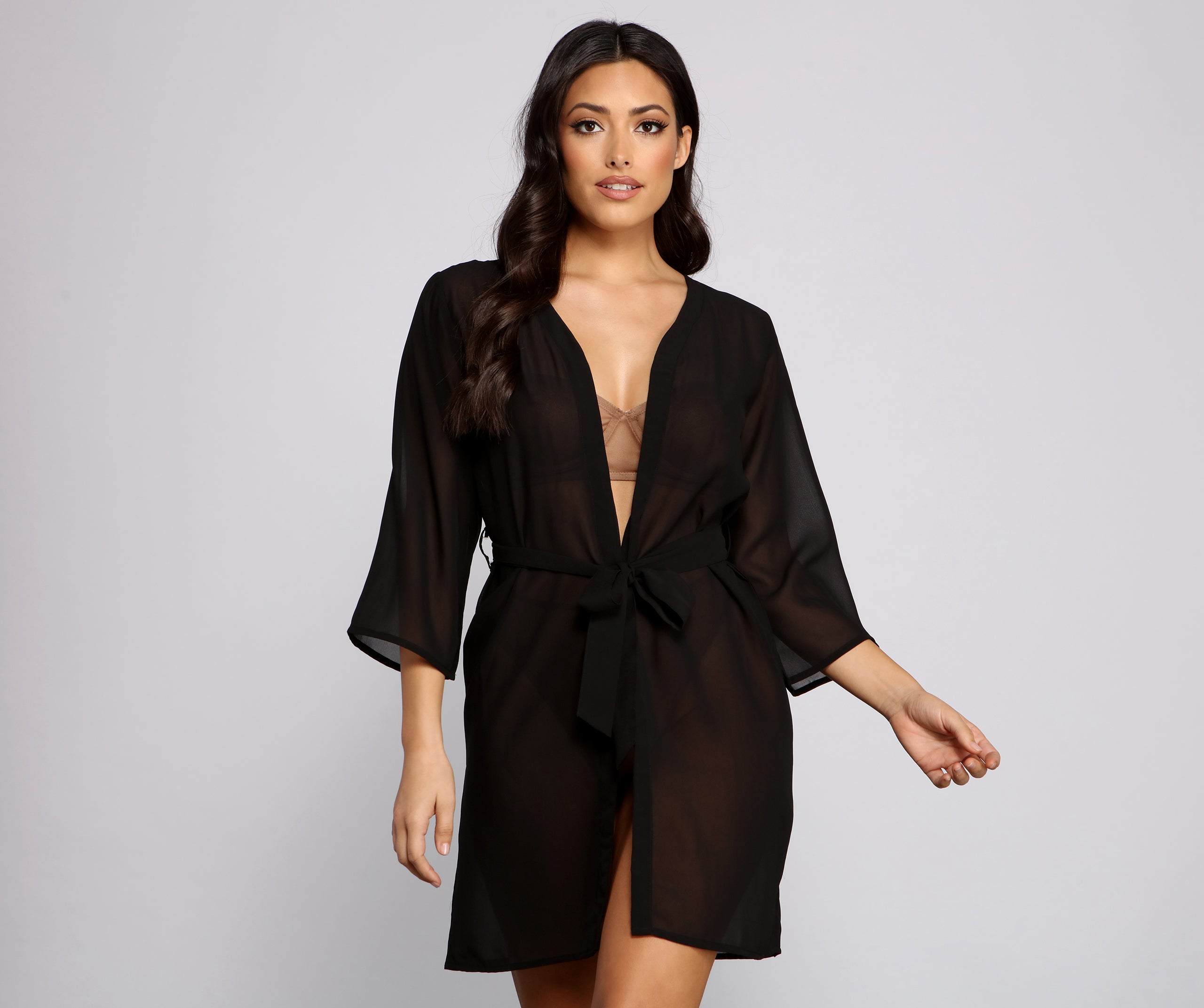 Sheer Sophistication Chiffon Coverup - Image 3