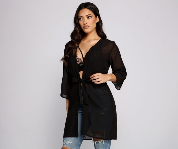 Sheer Sophistication Chiffon Coverup - Image 5