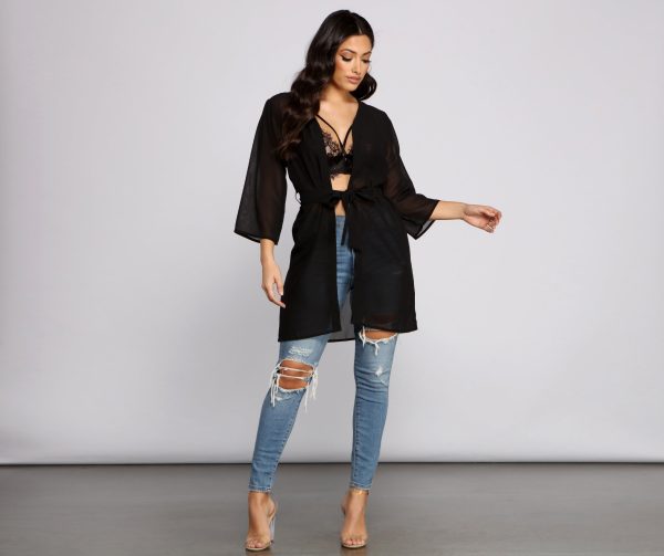 Sheer Sophistication Chiffon Coverup - Image 6