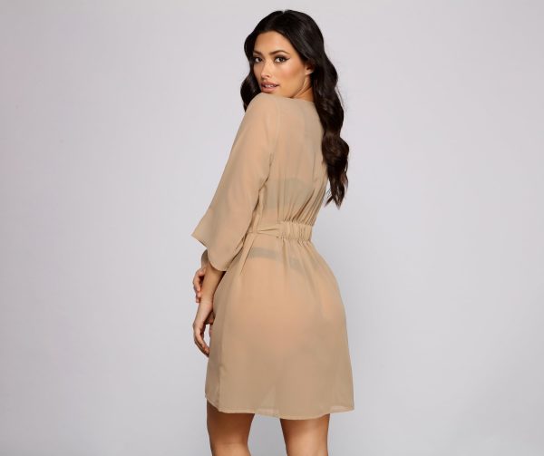 Sheer Sophistication Chiffon Coverup - Image 8