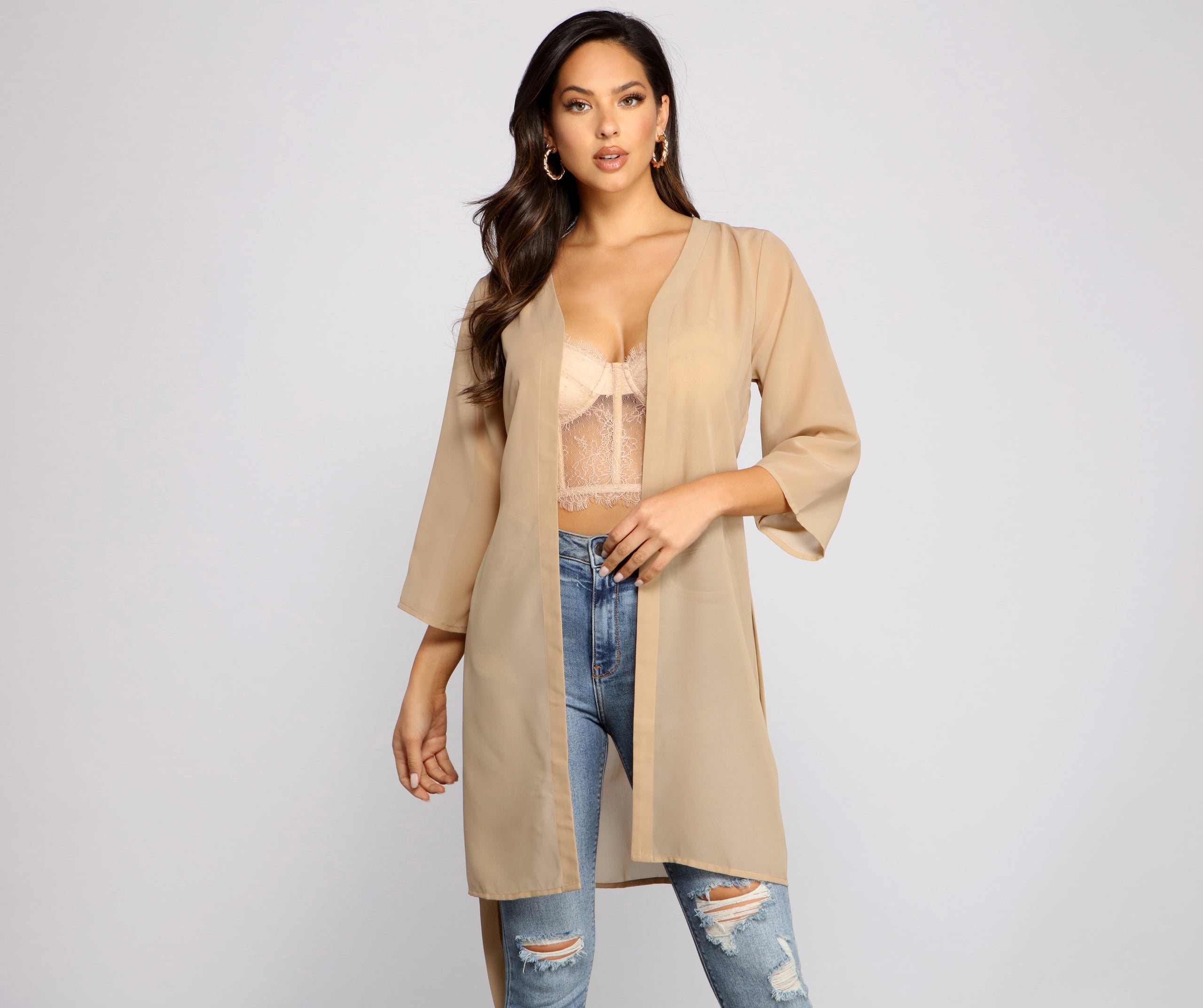Sheer Sophistication Chiffon Coverup - Image 11