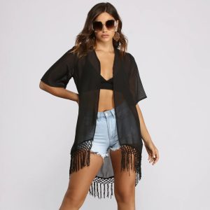 Keeping It Casual Tassel Kimono