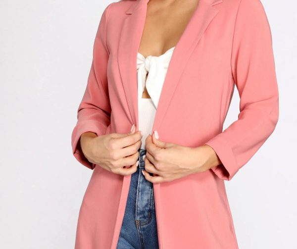 Girl Boss Cuffed Boyfriend Blazer - Image 3