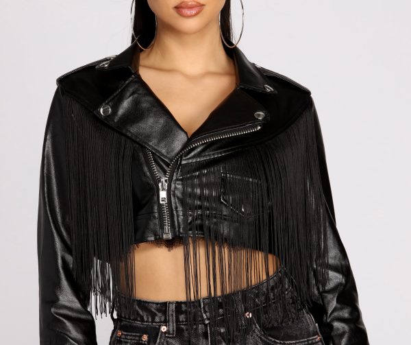 She's Got Some Edge Faux Leather Jacket - Image 4