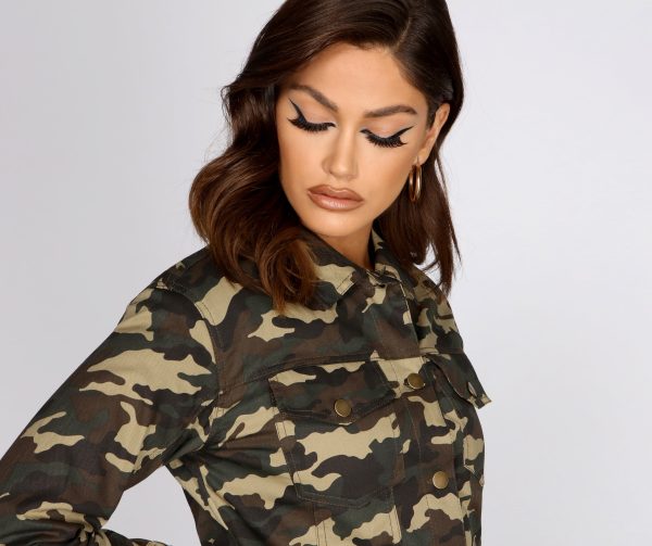 Now You See Me Crop Camo Jacket - Image 3