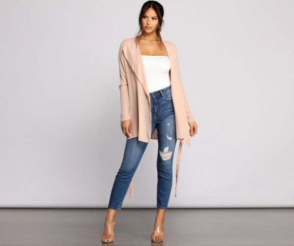 A Classic Vibe Belted Trench - Image 4