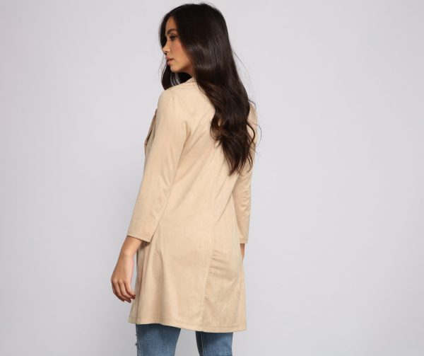 Another Level Faux Suede Blazer - Image 2