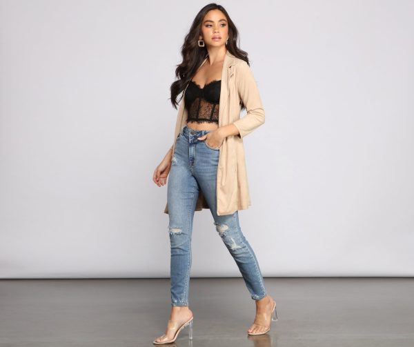 Another Level Faux Suede Blazer - Image 4