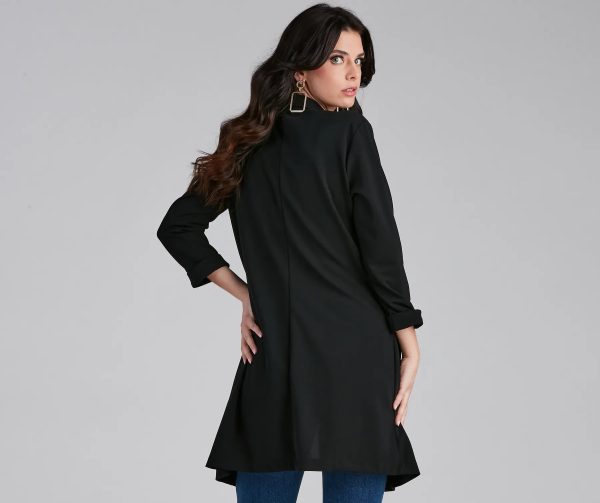 Boss Moves Crepe Long Line Blazer - Image 10