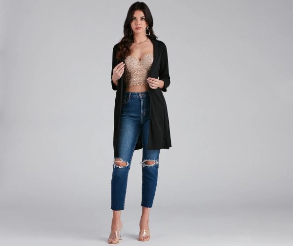 Boss Moves Crepe Long Line Blazer - Image 12
