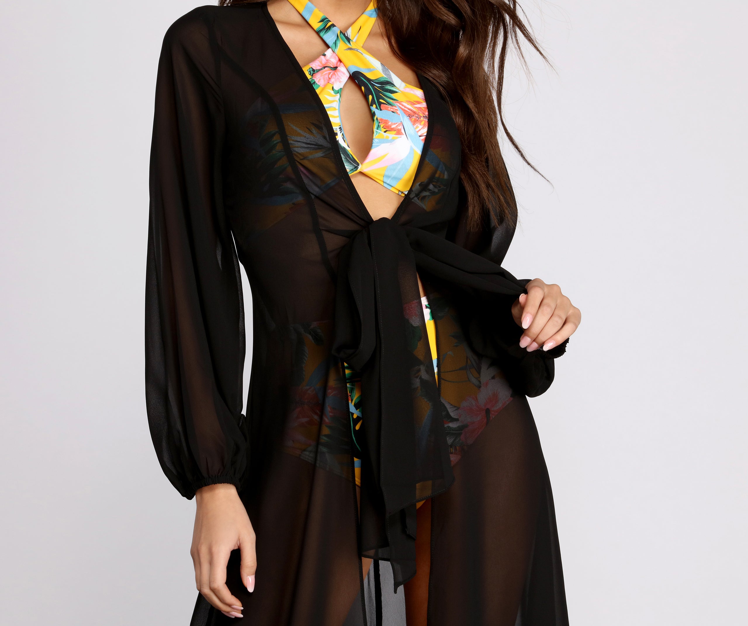 See Right Through You Long Sheer Duster - Image 4