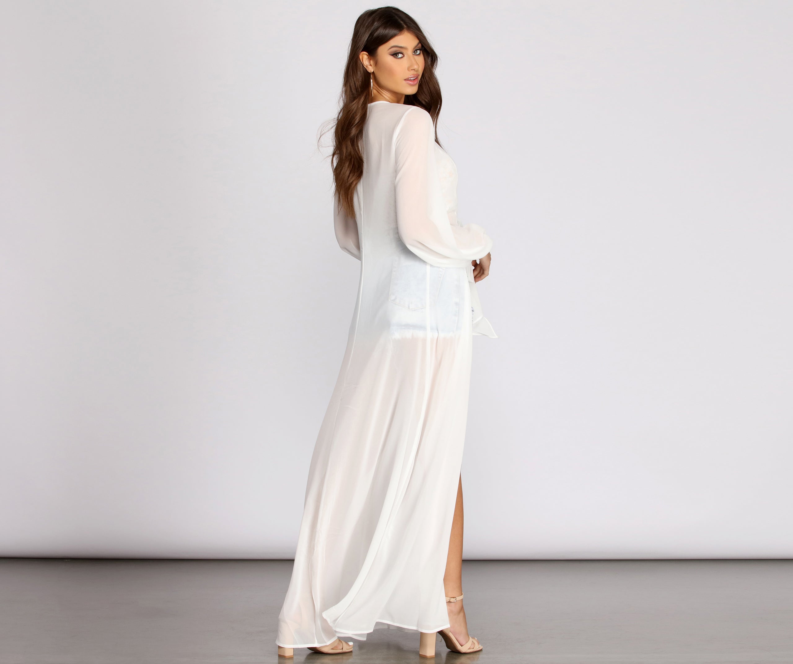 See Right Through You Long Sheer Duster - Image 6