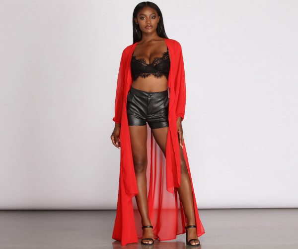 See Right Through You Long Sheer Duster - Image 9