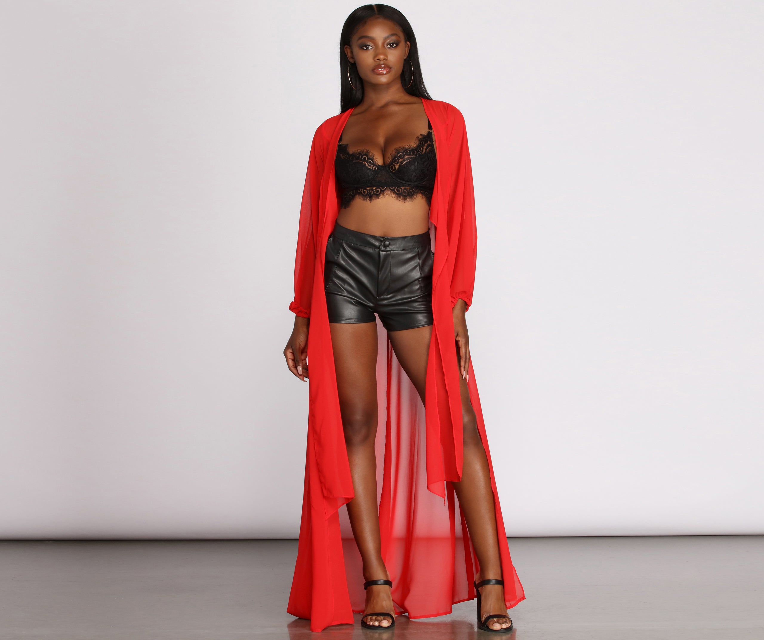 See Right Through You Long Sheer Duster - Image 9