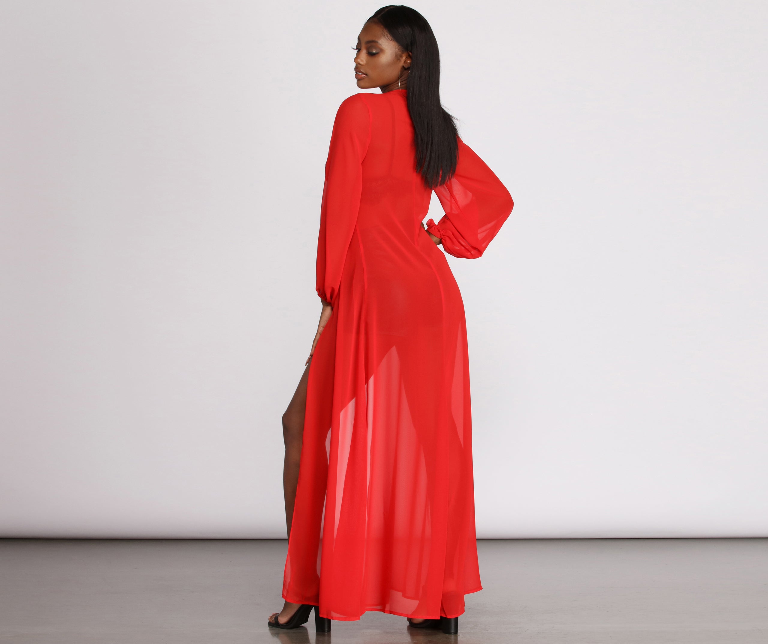See Right Through You Long Sheer Duster - Image 10